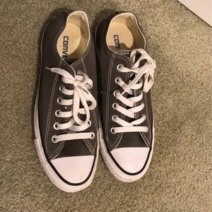 Gray converse also never worn